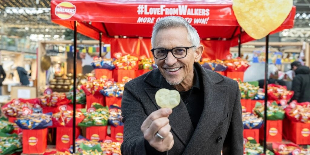 A Woman Ate a Precious Heart-Shaped Crisp from Walkers Chips