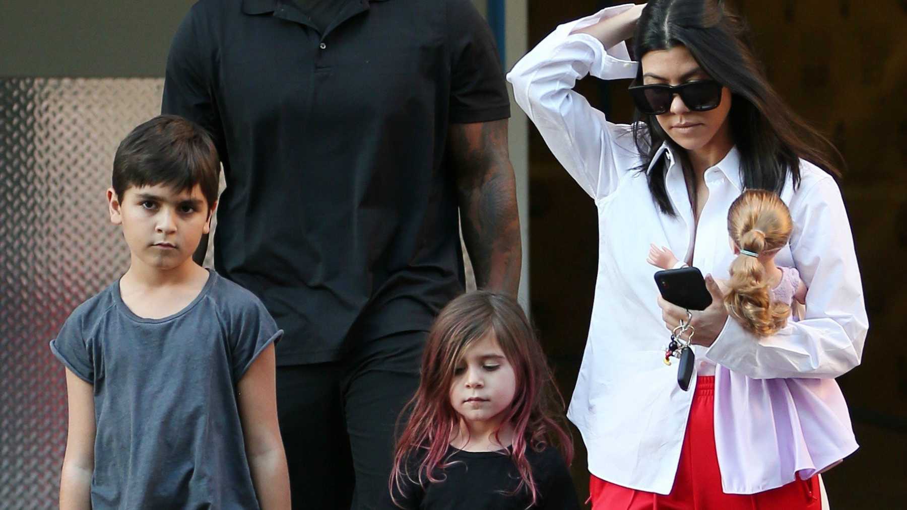 Kourtney Kardashian and kids